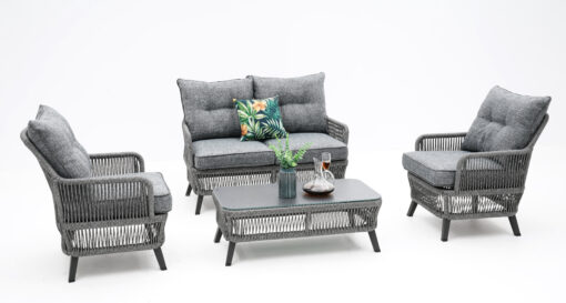 Paris 4 Piece Outdoor Lounge Setting