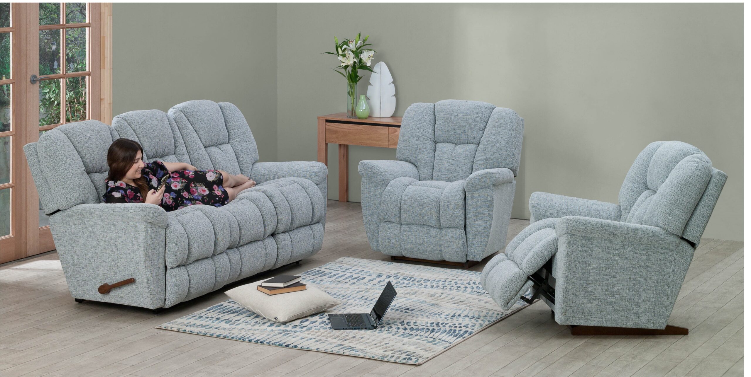 Maverick Recliner Suite - Fabric - Image 2