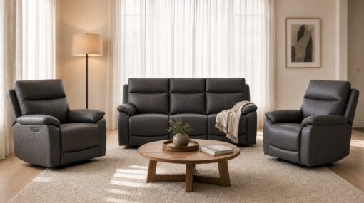 New York 3 Seater Recliner Suite
